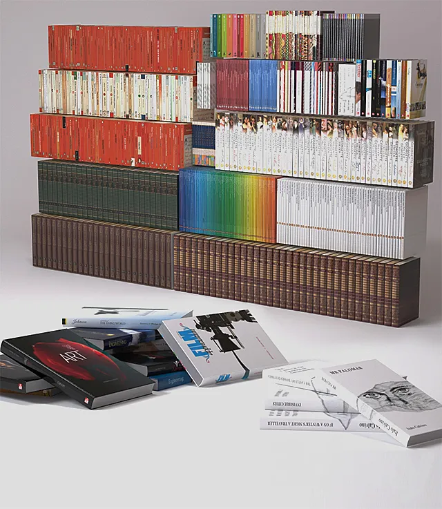 books 3D Model