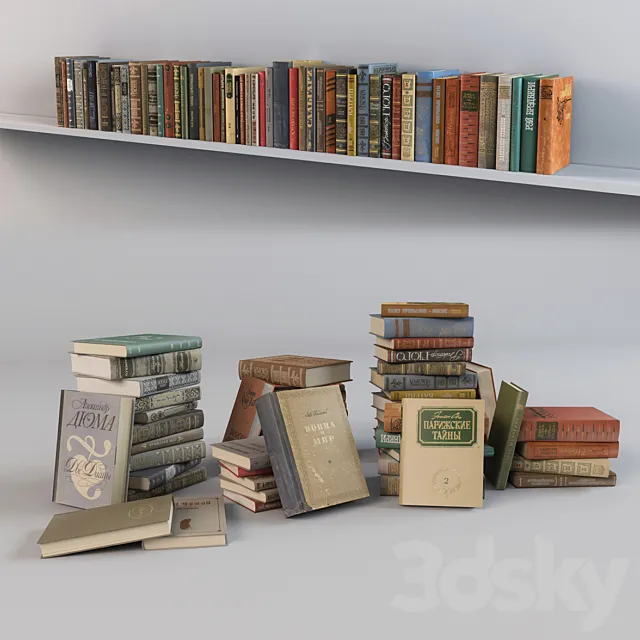 Books 3D Model