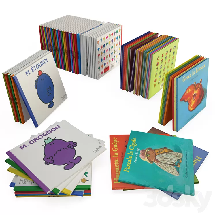 Books for kids 3D Model