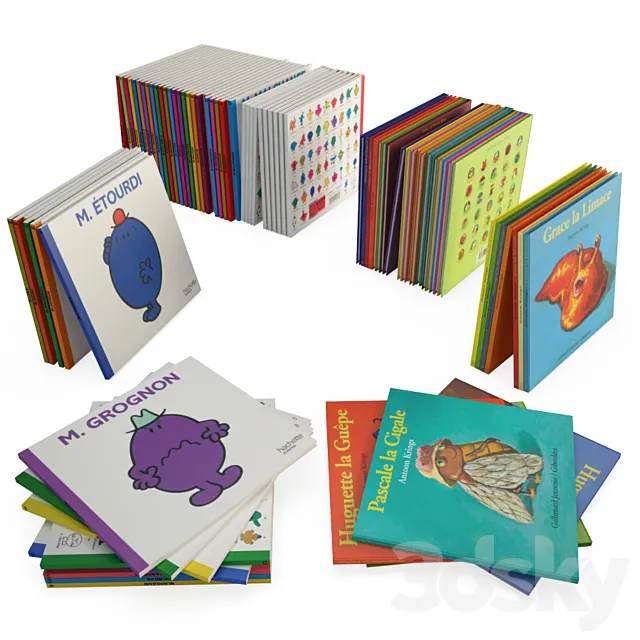 Books for kids 3DModel