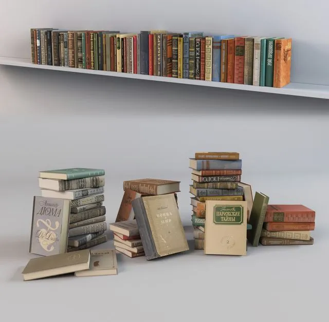 Books (old) 3D Model