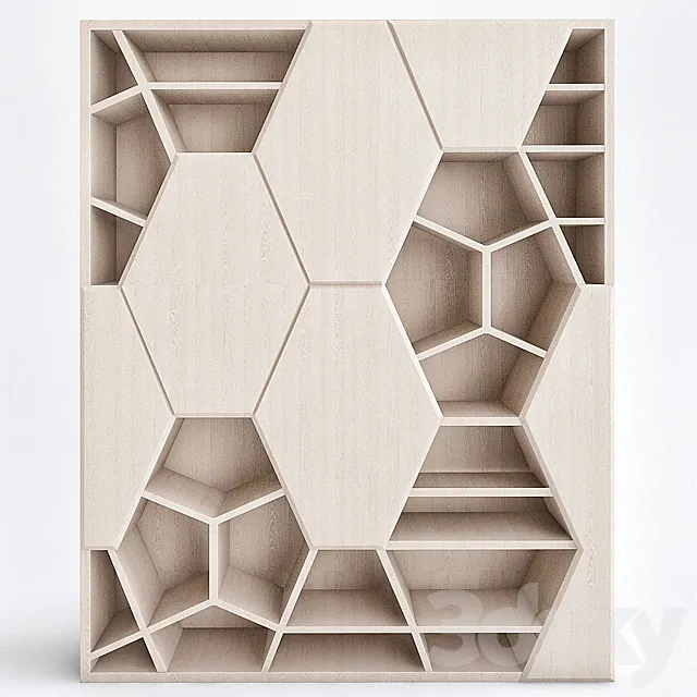 BOOKSHELVES AS ARTWORK 3D Model