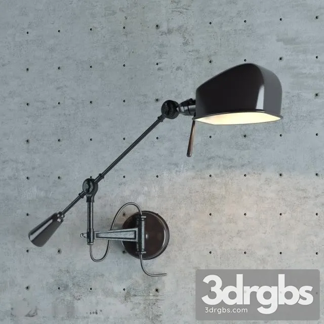 Boom Arm Wall Light 3D Model Free