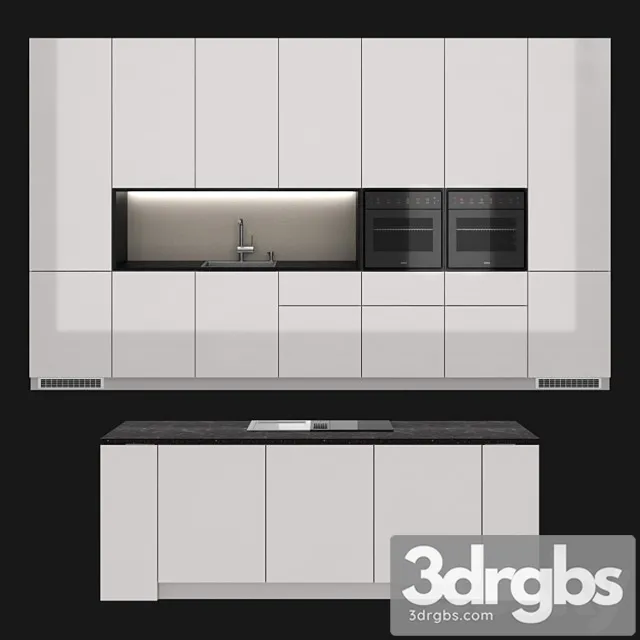 Bora loft kitchen 3D Model Free