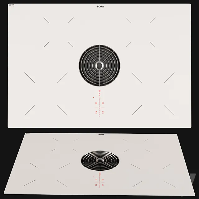 BORA PURA _ Hob _ White 3D Model