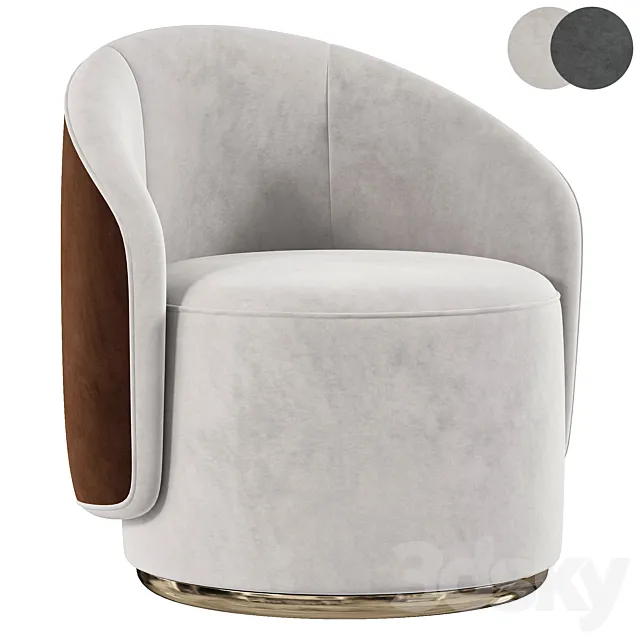 BORDEAUX Armchair By Cazarina 3D Model