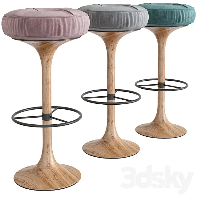 Börge Johansson Bar Stools 3D Model