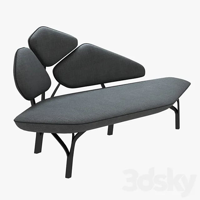 Borghese sofa by la chance 3D Model