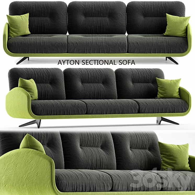 Borzalino AYTON Sectional sofa 3D Model