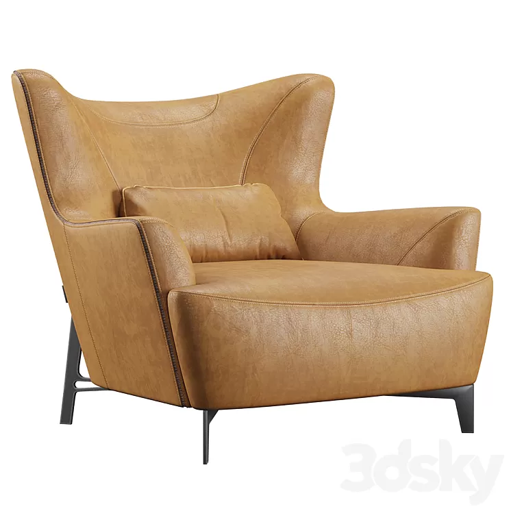 BORZALINO HARMONY datasheet Armchair 3D Model