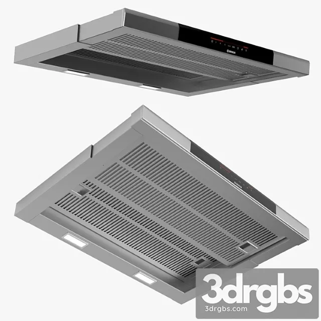 Bosch 60cmtelescopic cooker hood serie 8 dfs067j50b brushed steel 2 3D Model Free