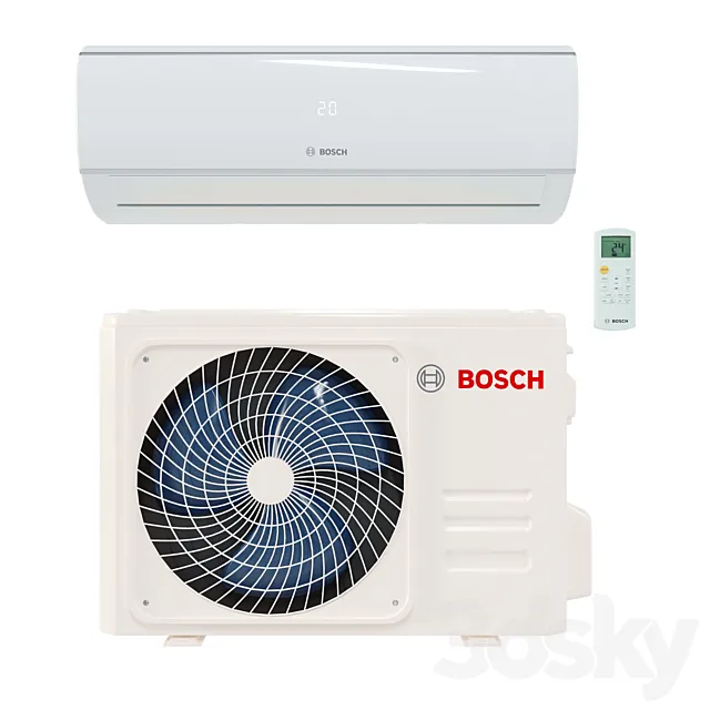 BOSCH Climate 5000 air conditioner 3D Model