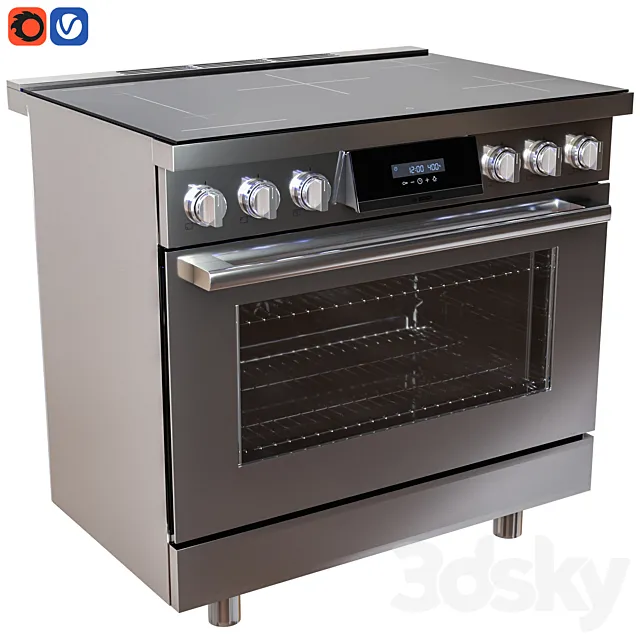 BOSCH HIS8655U & HIS8055U (also with door opened) 3D Model