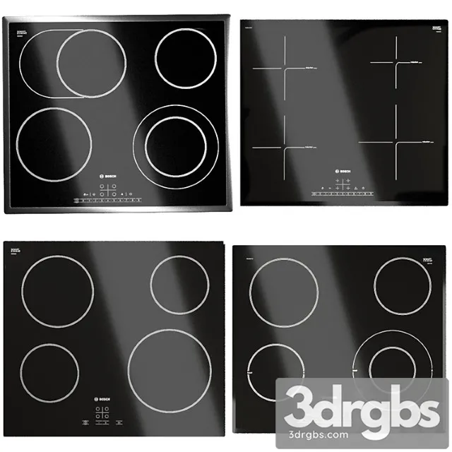 Bosch Hob Set 4 3D Model Free