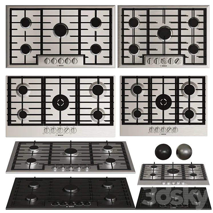 BOSCH hobs series8 3D Model Free