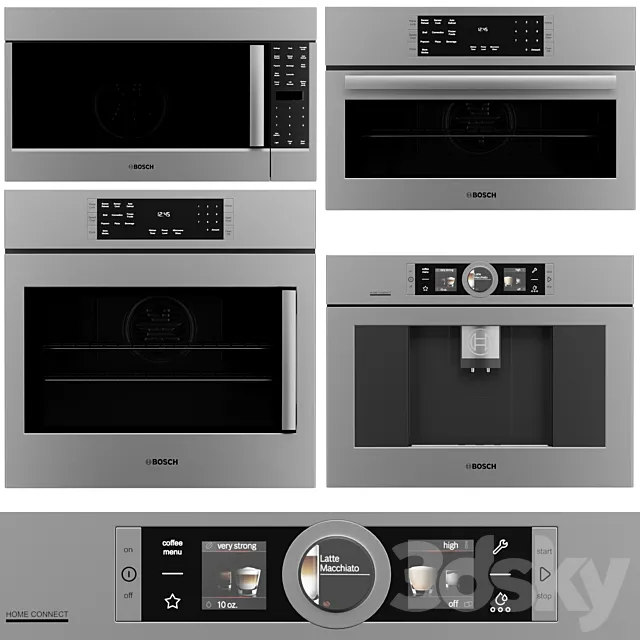BOSCH kitchen appliance set 3D Model
