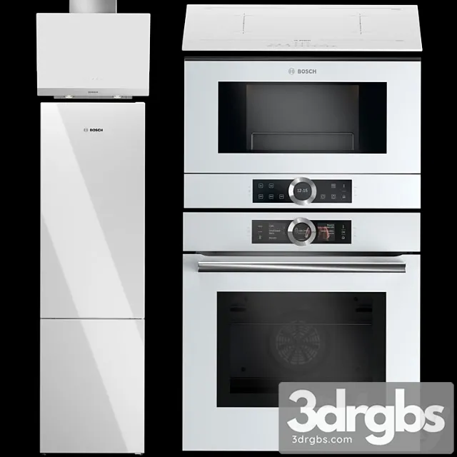 Bosch Kitchen Appliances Set 7 3D Model Free