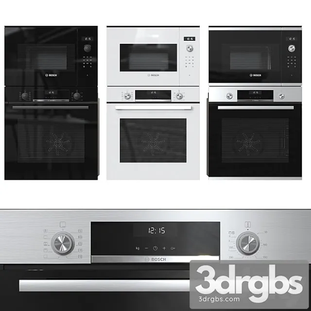 Bosch ovens and microwaves 2 3D Model Free