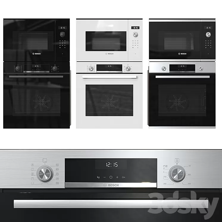 Bosch ovens and microwaves 3D Model