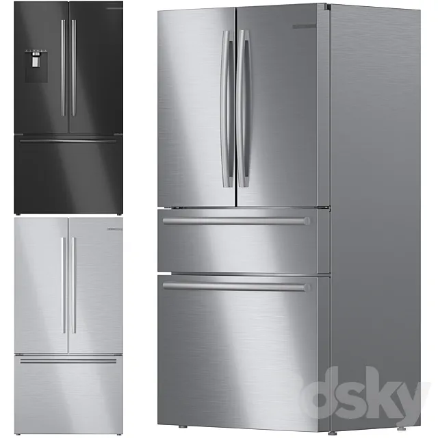 Bosch Refrigerator Collection 01 3D Model