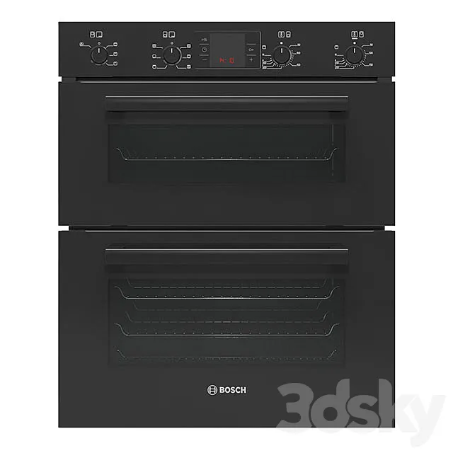 Bosch Serie 4 HBN43B260B Double Black Oven 3DModel
