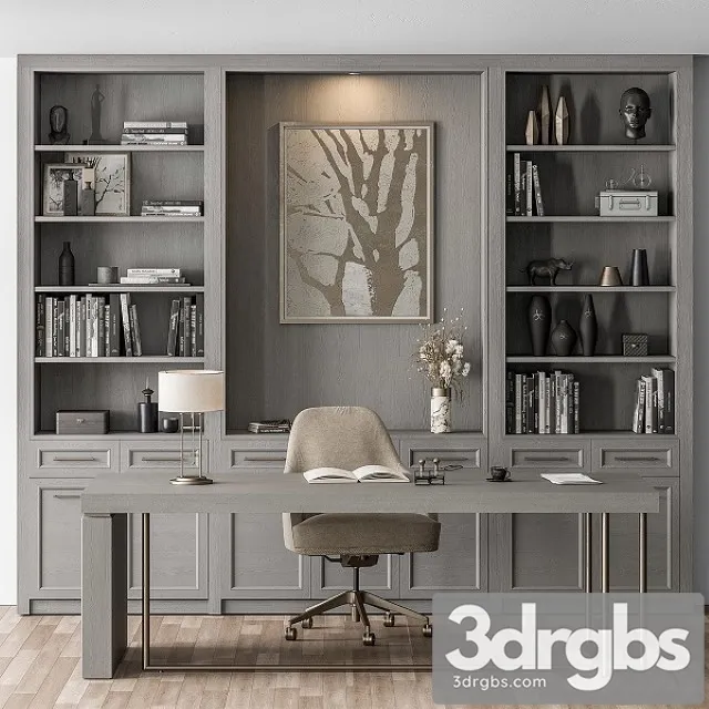 Boss Desk Office Furniture 369 3D Model Free