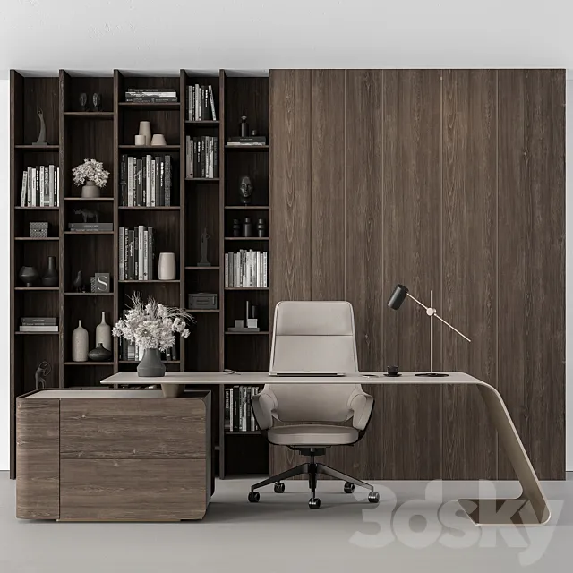 Boss Desk - Office Furniture 483 3D Model