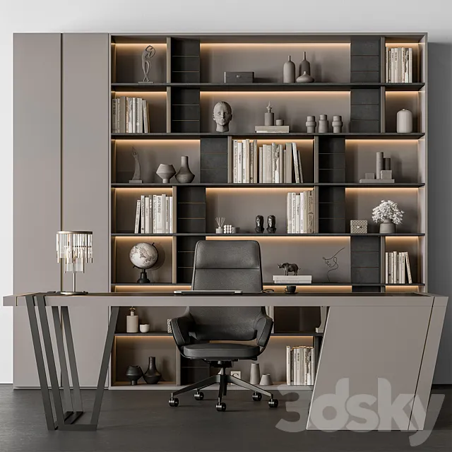 Boss Desk - Office Furniture 516 3D Model