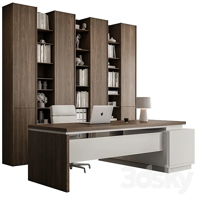 Boss Desk - Office Furniture 521 3D Model