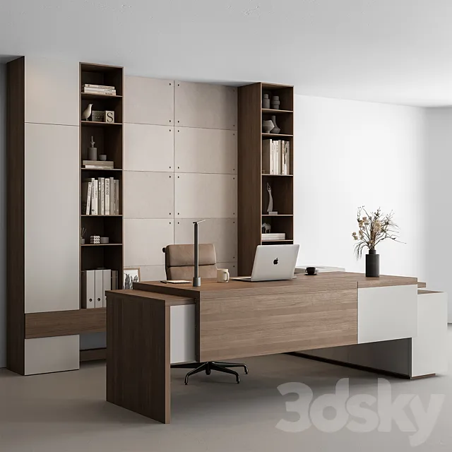 Boss Desk - Office Furniture 525 3D Model