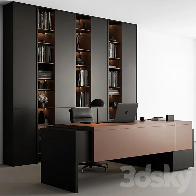 Boss Desk - Office Furniture 539 3D Model