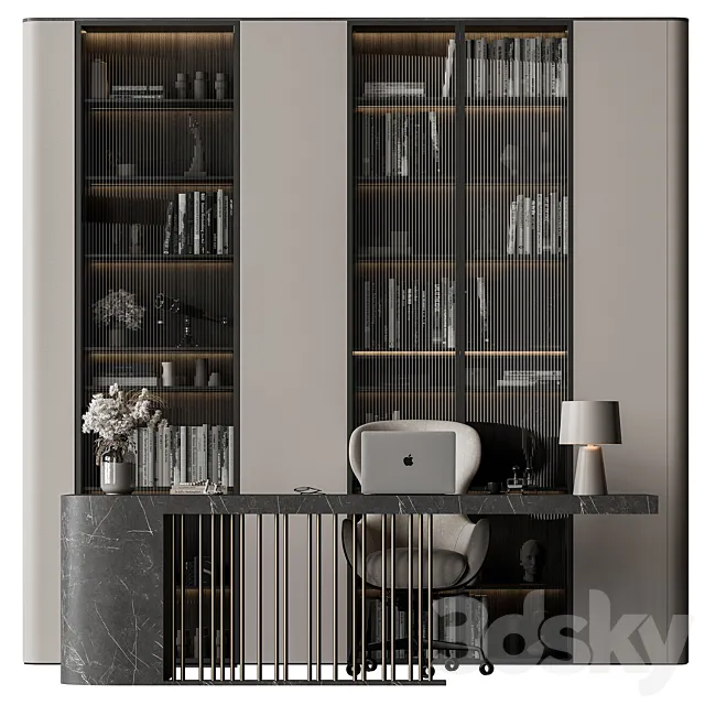 Boss Desk - Office Furniture 587 3D Model