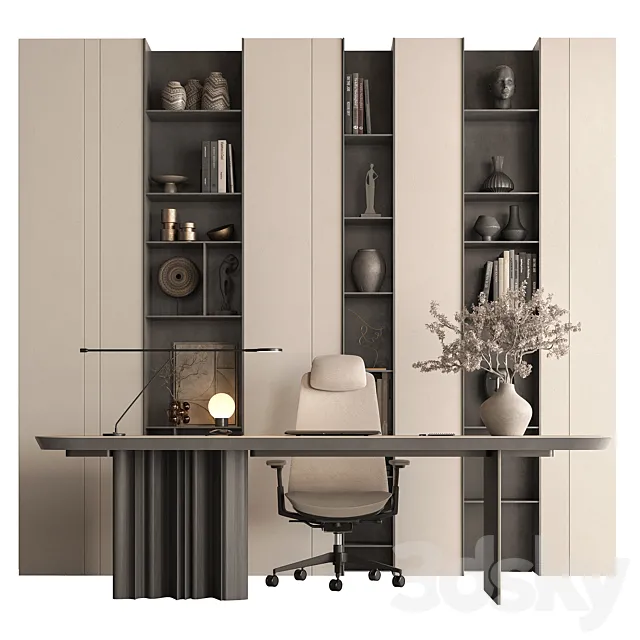 Boss Desk - Office Furniture 658 3D Model