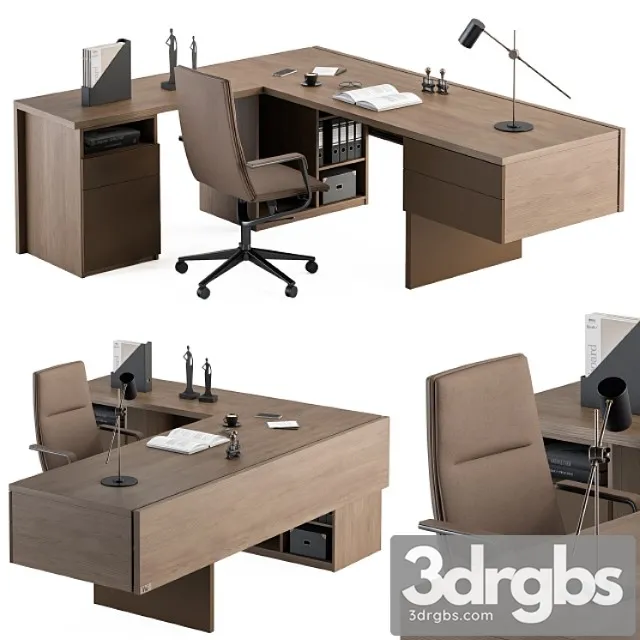 Boss Desk Wood And Mdf Office Furniture 243 3D Model Free
