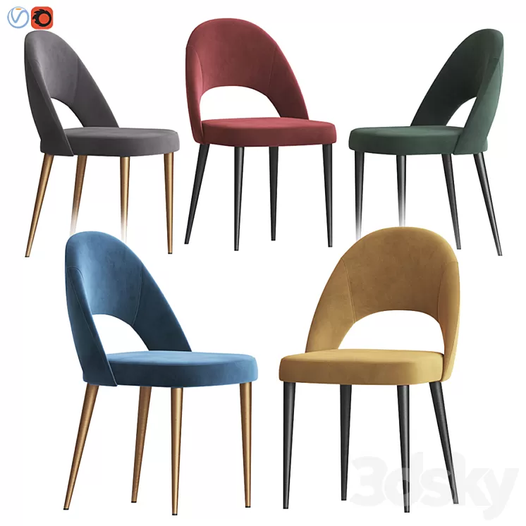 Boston Dining Chair Deephouse 3D Model