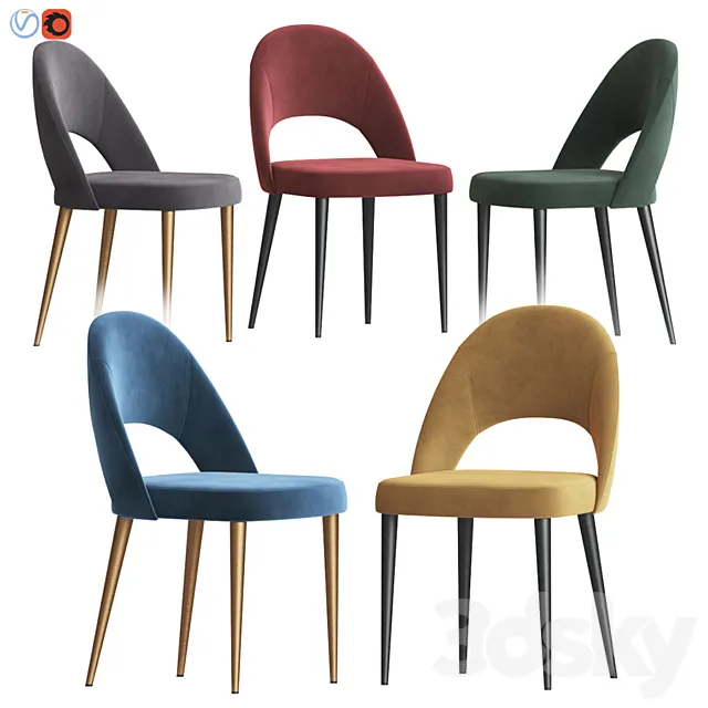 Boston Dining Chair Deephouse 3DModel