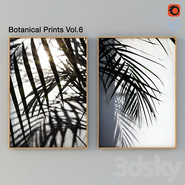 Botanical Prints Vol.6 3D Model