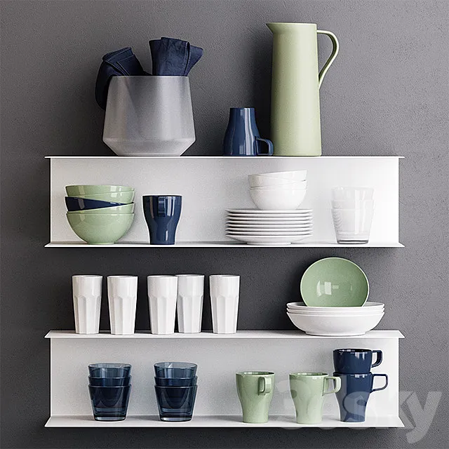 Botkyrka Navy Set 3DModel