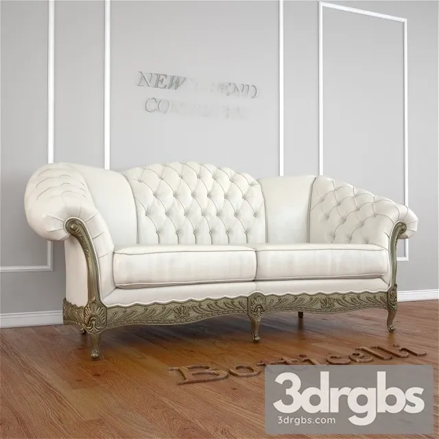 Botticelli Sofa 01 3D Model Free