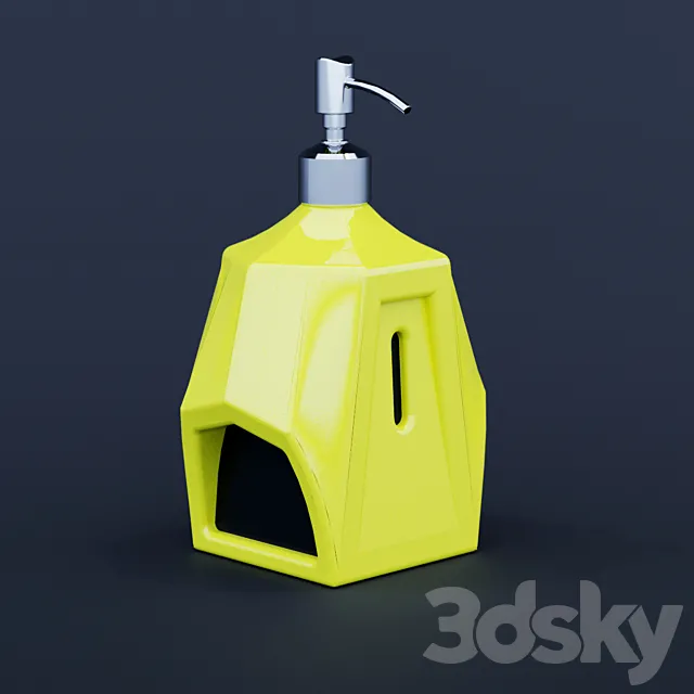 Bottle of liquid soap 3D Model