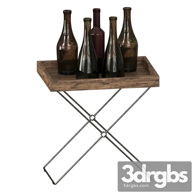 Bottle set with table