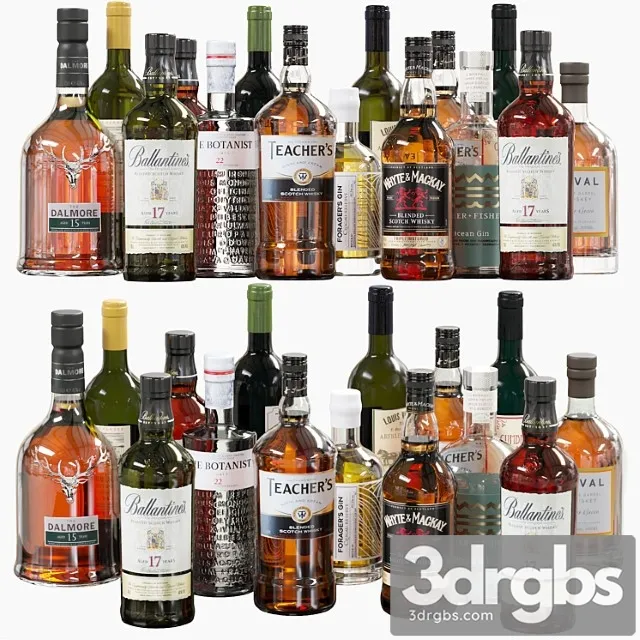 Bottles Bottle 02 3D Model Free