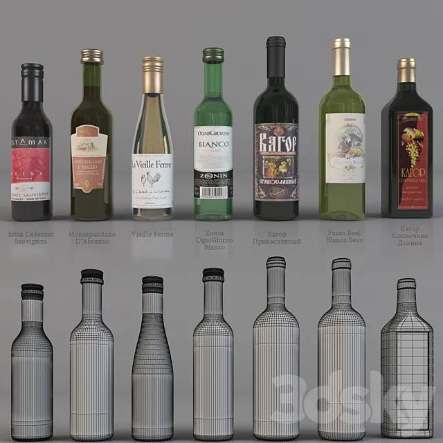 Bottles of wine Free Download