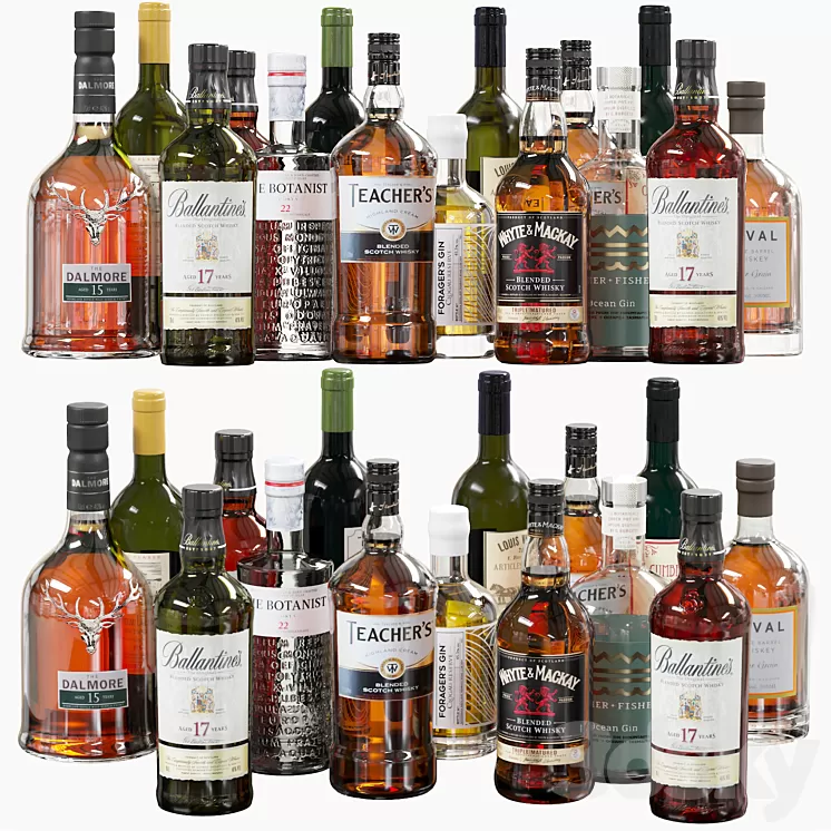 Bottles_Bottle 02 3D Model Free