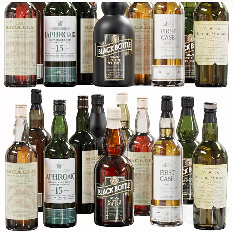 Bottles_Bottle 03 3D Model Free