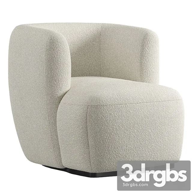 Bouclette Nidou Armchair 1 3D Model Free