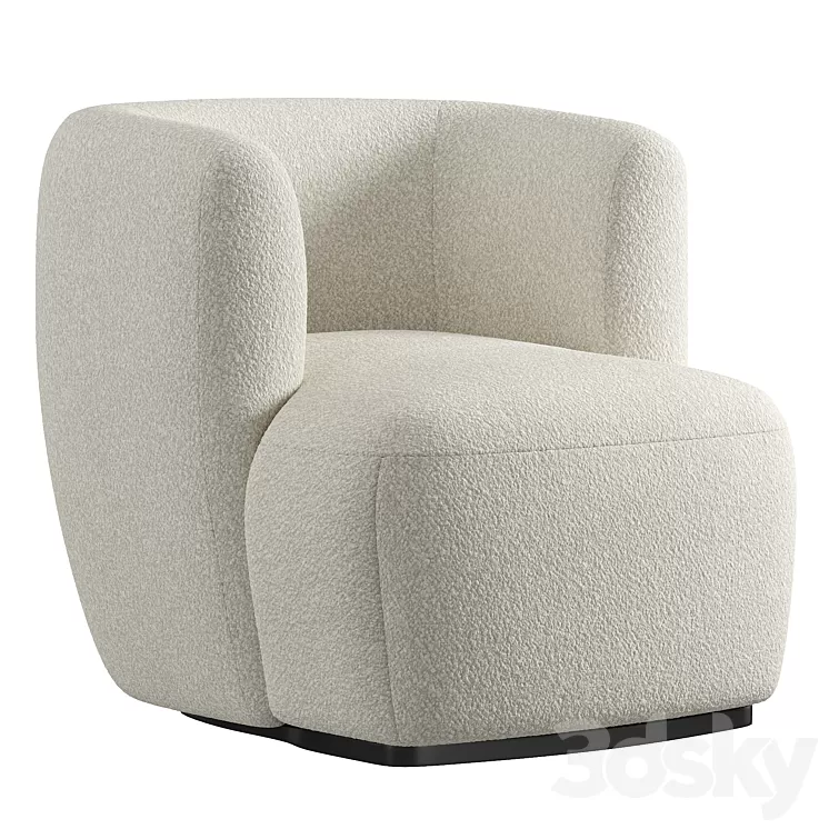 Bouclette nidou armchair 3D Model Free