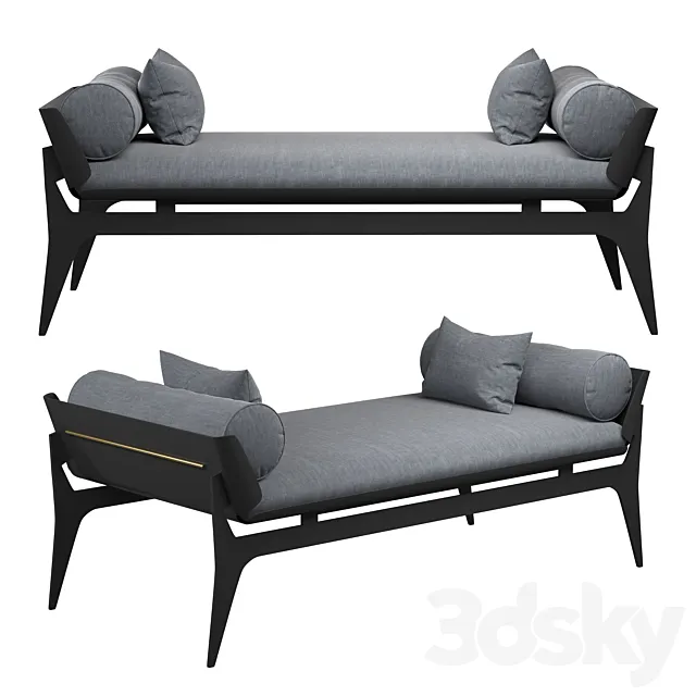 Boudoir daybed by gabriel scott 3DModel