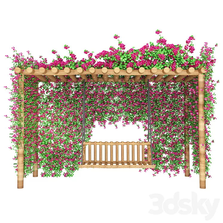 bougainvillea garden 3D Model