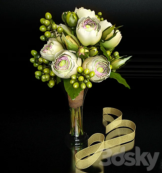 bouquet bouquet of ranunkulyusov 3DModel